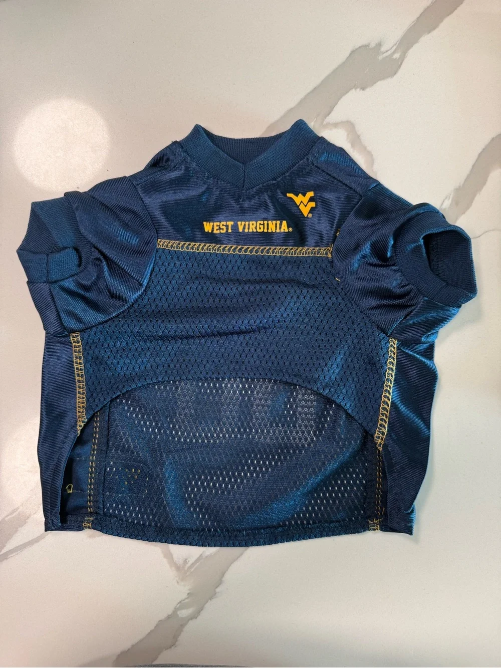 Pets First Dog Puppy West Virginia University Mountaineers WVU Jersey Sz Sm